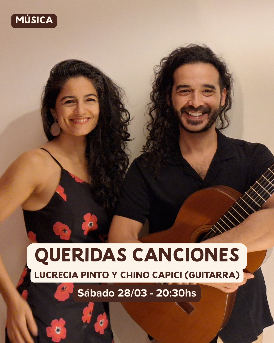 Queridas canciones de Lucrecia Pinto y Chino Capici (guitarra) 13 - OíHoy
