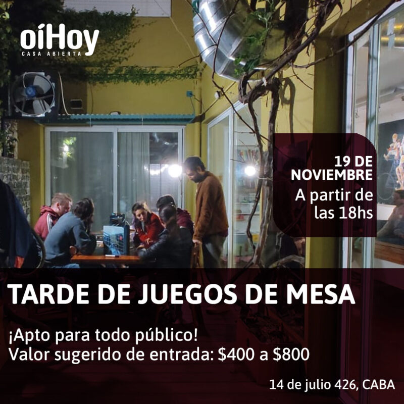 TARDE DE JUEGOS DE MESA 317 - OiHoy Casa Abierta