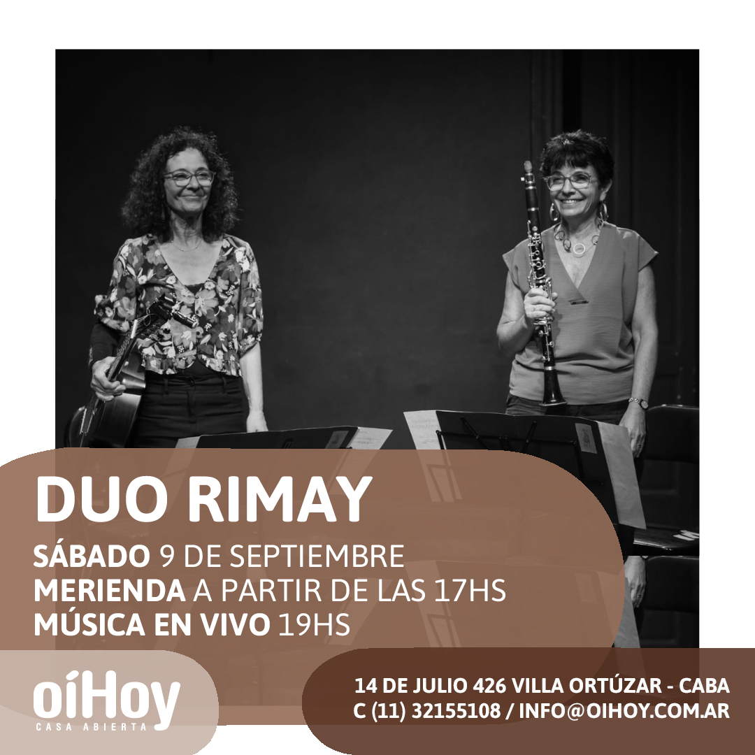 MERIENDAS + MÚSICA EN VIVO 13 - OiHoy Casa Abierta