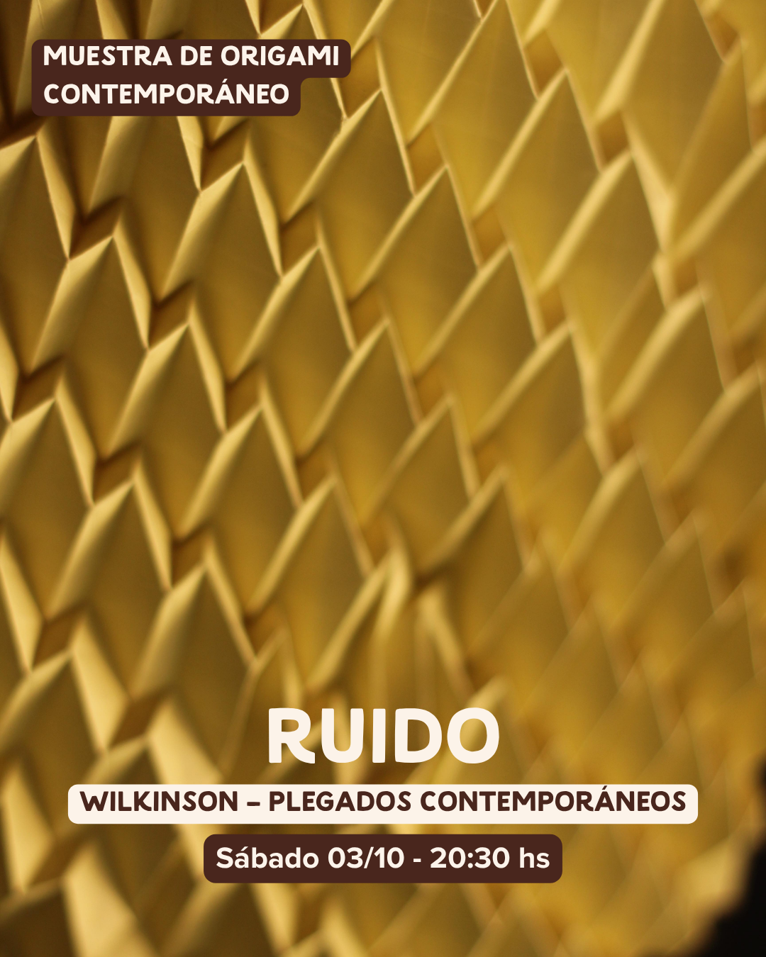 Ruido (muestra de Origami contemporáneo) por WILKINSON - Plegados Contemporáneos 29 - OíHoy